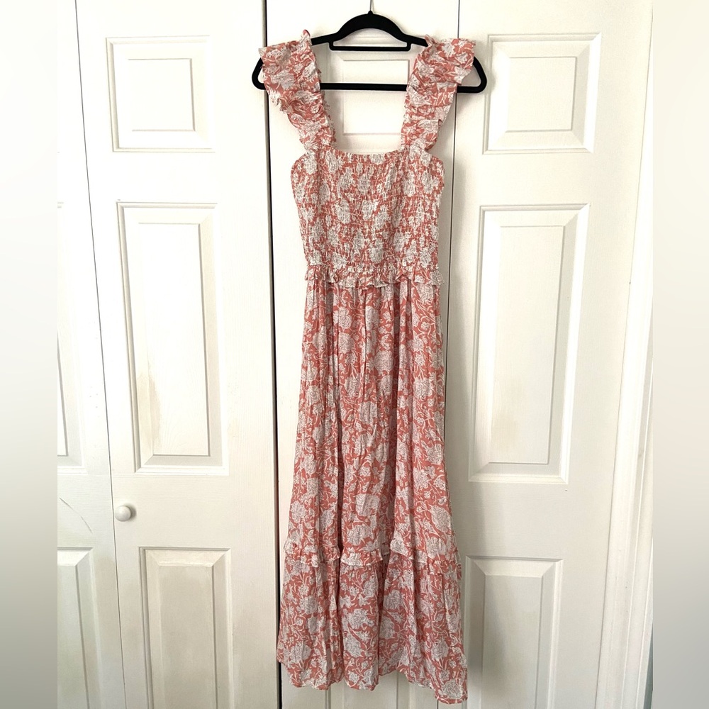 Blu Pepper Coral Floral Maxi Dress 🪸